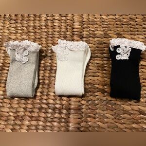 Set of 3 Women’s Ruffle Boot Socks